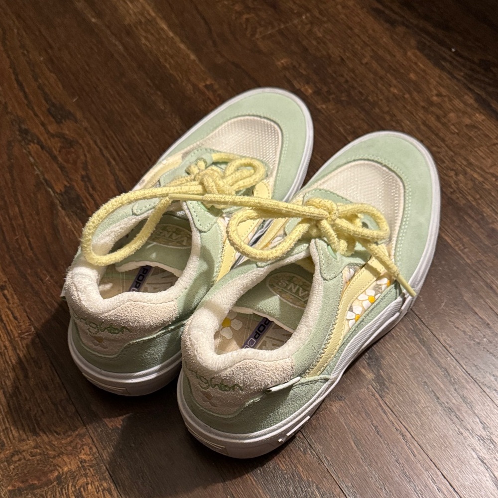 Vans Mint and Yellow' Sneakers